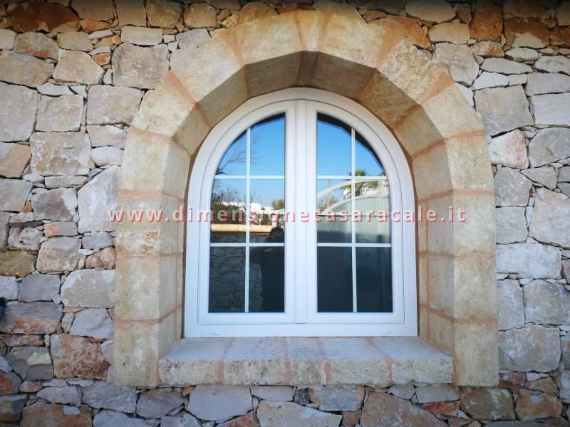 Infissi in PVC con profilo Rehau a marchio I NOBILI senza cordolo Linea Cavaliere 5