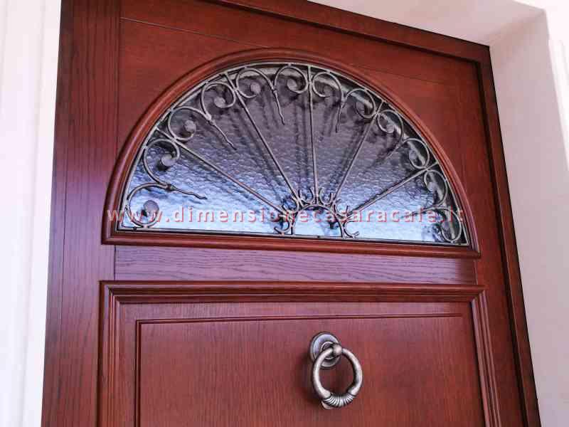 Portone d'ingresso in legno massello di Rovere 1 1