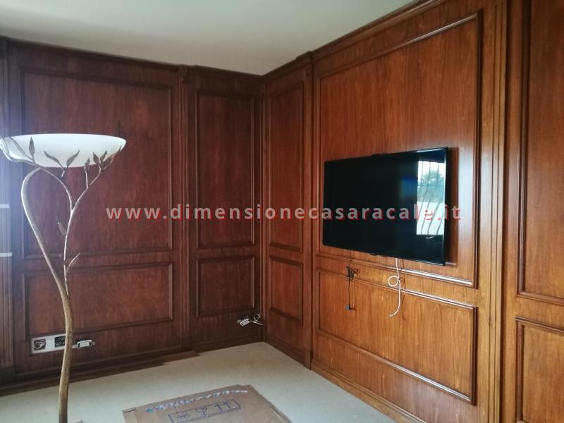 Realizzazione su misura di Boiserie in legno con radica in toulipier 9 9